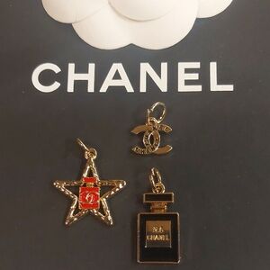 CC Gold Zipper Pull Charm Set